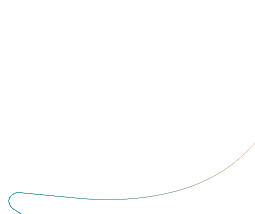 Decorative thin curved line
